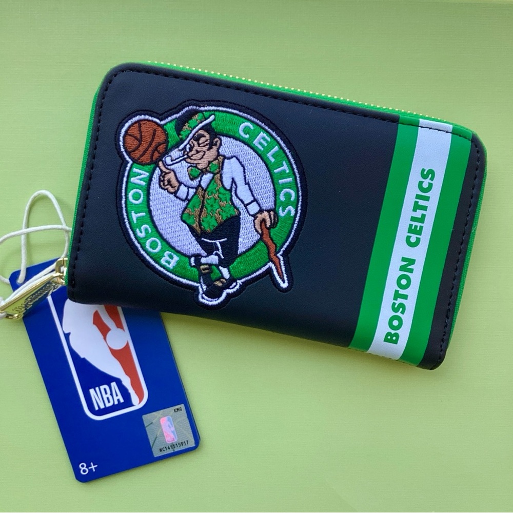 Loungefly NBA Boston Celtics Patch Icons Zip Around Wallet